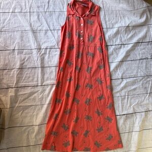 Vintage 90's Zip Code Maxi Tank Top Dress Butterfly Print Size Medium